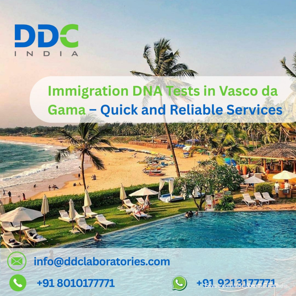 Immigration DNA Tests in Vasco da Gama – Quick and Reliable Services

Vasco da Gama is a beautiful city situated on the stunning Mormugao Peninsula in Goa, western India. If you’re looking to determine your immigration status, our DNA tests can help. At DDC Laboratories India, we take pride in being a trusted name in DNA testing services.
We offer accurate and dependable immigration DNA tests in Vasco da Gama, all at competitive prices. Additionally, our tests are accredited for UK immigration (MOJ) and Australian immigration (NATA), providing you with peace of mind.
With over 250 collection centers across India and worldwide, finding a convenient location for sample collection is easy. You’ll get your immigration DNA testing report within just 8-10 business days!
If you have questions or would like to schedule an appointment, please get in touch with us at +91 8010177771 or send a WhatsApp message to +91 9213177771. We are here to help! Visit us: https://www.ddclaboratories.com/immigration-dna-tests-in-vasco-da-gama-goa/

#ImmigrationDNAtestsinVascodaGama
#DNAtestsinVascodaGama
#DNAtests
#DNAtestingservices
#DNAimmigrationtest
#ImmigrationDNAtests