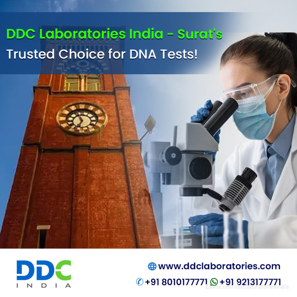 DDC Laboratories India - Surat's Trusted Choice for DNA Tests!

If you are searching for immigration DNA tests in Surat, India, visit DDC Laboratories India. Here, we provide accredited immigration DNA tests at competitive prices. We also offer various configurations for immigration DNA tests, like Paternity, Maternity, Sibling-ship, and grandparentage DNA tests.

We have more than 250 collection centres worldwide. Our advanced technology and experienced DNA testing team offer accurate & reliable results within 8 to 10 days.

Call us at +91 8010177771 or WhatsApp at +91 9213177771.

Visit us: https://www.ddclaboratories.com/immigration-dna-tests-in-surat-gujarat/

#DNAtestsinSurat
#ImmigrationDNATestsinSurat