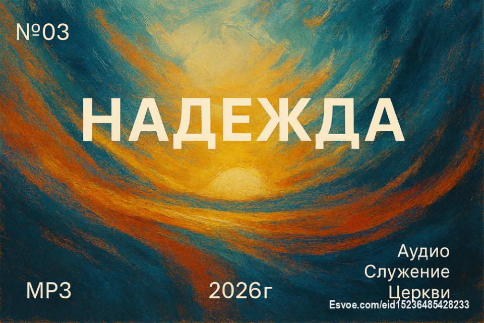 Воскресная проповедь "Надежда"
https://sites.google.com/view/svetiisusa7/проповеди-по-годам/2026-год/03-надежда