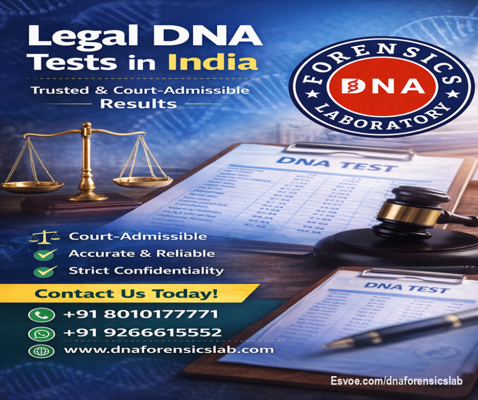 Legal DNA Tests in India – Trusted & Court-Admissible Results

When legal situations require verified biological proof—such as family disputes, inheritance claims, or immigration matters—accurate genetic confirmation becomes essential. Legal DNA Tests in India offer dependable, court-acceptable evidence to help resolve sensitive cases with confidence and clarity. If you are searching for trusted Legal DNA Tests in India, choose DNA Forensics Laboratory (DFL). Recognized for its reliability and strict quality standards, DFL provides legally admissible DNA reports accepted by the honorable courts of India. With 400+ collection centers worldwide and convenient home sample collection, the testing process is simple and secure. For more details or to book your test, call +91 8010177771 or WhatsApp +91 9266615552.
Visit us: https://www.dnaforensicslab.com/legal-dna-test-in-india/

#LegalDNATestsInIndia #CourtAdmissibleDNA #DNAForensicsIndia #PaternityTestIndia #ImmigrationDNATest #PropertyDisputeDNA #ChildCustodyDNA