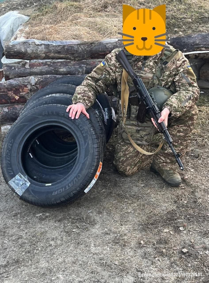 +1 закритий запит для наших військових —передали шини на авто.
Дякуємо всім, хто скидав донати — це ваша допомога в прямому сенсі поїхала на фронт.
Потреби є постійно, тому роботу не зупиняємо.
Хто має можливість — долучайтесь. Навіть 50–100 грн мають значення, коли нас багато.
Моя банка.                                                                                   https://send.monobank.ua/jar/27gBBwPV7N         
PayPal
t.yarosch@gmail.com
Рахунок у євро
PL19102010264086000020648837
Рахунок у злотих
PL17102010263947000020648839
Приватбанк:
5168745111258668
IBAN: UA923052990000026207743673341
https://next.privat24.ua/send/czhpg
https://choko.link/taras_yarosh
monobank:
5375411205154011
IBAN: UA883220010000026202335474676
https://send.monobank.ua/jar/3jDJbi56Rg