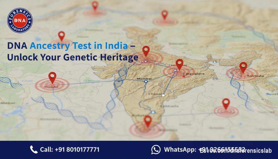 DNA Ancestry Test in India – Unlock Your Genetic Heritage

Understanding your roots is no longer limited to family stories or historical records. A DNA Ancestry Test in India provides accurate and science-backed insights into your genetic heritage, ethnicity, and ancestral migration patterns. With advanced DNA analysis, individuals can now explore their lineage with greater precision. A DNA Ancestry Test in India is a scientific process that analyzes specific genetic markers in your DNA to determine your ancestral origins.

DNA Forensics Laboratory offers modern labs, precise DNA analysis, and strict confidentiality for a secure and reliable experience. The process uses simple sample collection and clear reports. These reports help you understand your genetic profile, including ethnic composition, migration patterns, and family lineages.

Got questions? We’re here to help! Call us at +91 8010177771 or message us on WhatsApp at +91 9266615552 anytime.

https://www.dnaforensicslab.com/ancestry-dna-test-in-india/

#DNAAncestryTestIndia #DNAForensicsLab #GeneticTestingIndia #AncestryDNA