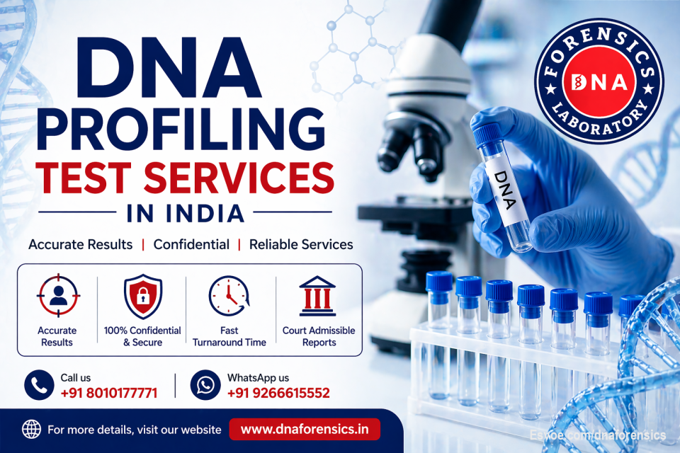DNA Profiling Test Services In India

Humans have advanced far beyond other species, largely due to breakthroughs in science and technology, especially in genetics. One of the most significant developments is DNA profiling, a method that allows the identification of an individual based on their unique genetic makeup, much like a fingerprint. This powerful technique is widely used in medical research, DNA diagnostics, forensic investigations, and for gaining a deeper understanding of the human body.

DNA Forensics Laboratory Pvt. Ltd. is a trusted provider of accurate and confidential DNA testing services. We offer advanced DNA profiling solutions across India, delivering precise, reliable results through the latest technology and expert analysis.

Call us at +91 8010177771 or WhatsApp us at +91 9266615552.

For more details : https://www.dnaforensics.in/tests/dna/peace-of-mind/dna-profiling-test/

#dnaprofiling #dnatestindia #forensictesting #genetics #dnaresults