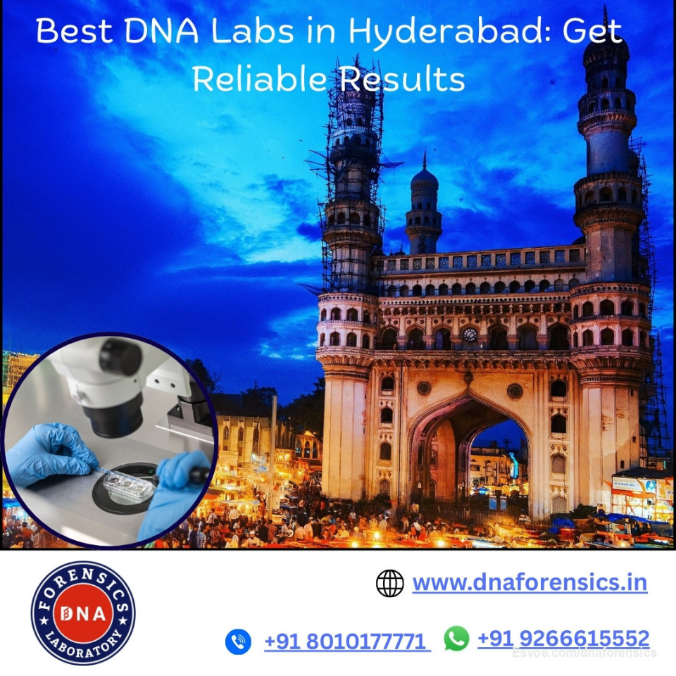 Best DNA Labs in Hyderabad: Get Reliable Results

DNA tests have become essential for clarifying biological family connections for legal or personal reasons. With advanced laboratory facilities and experienced professionals, you can access reliable genetic analysis services right in your area.

If you are looking for a DNA test in Hyderabad, visit DNA Forensics Laboratory. Here, we provide top-quality testing and reliable results. We offer accurate and dependable DNA tests in Hyderabad at competitive prices. We have more than 400 collection centers across India and abroad.

Call us at +91 8010177771 or WhatsApp us at +91 9266615552.

Visit us: https://www.dnaforensics.in/dna-test-in-hyderabad-telangana/

#DNAtestcostinhyderabad 
#DNAtestpriceinhyderabad
#DNAlabsinhyderabad